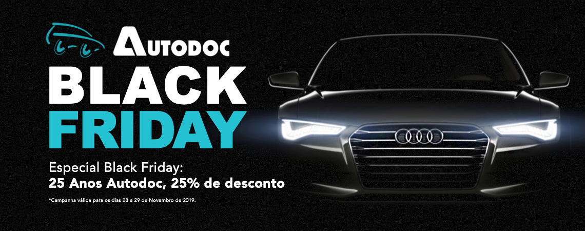 Especial Black Friday: 25 Anos Autodoc, 25% de desconto!